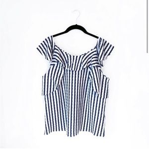 Anthropologie Keely Striped Top